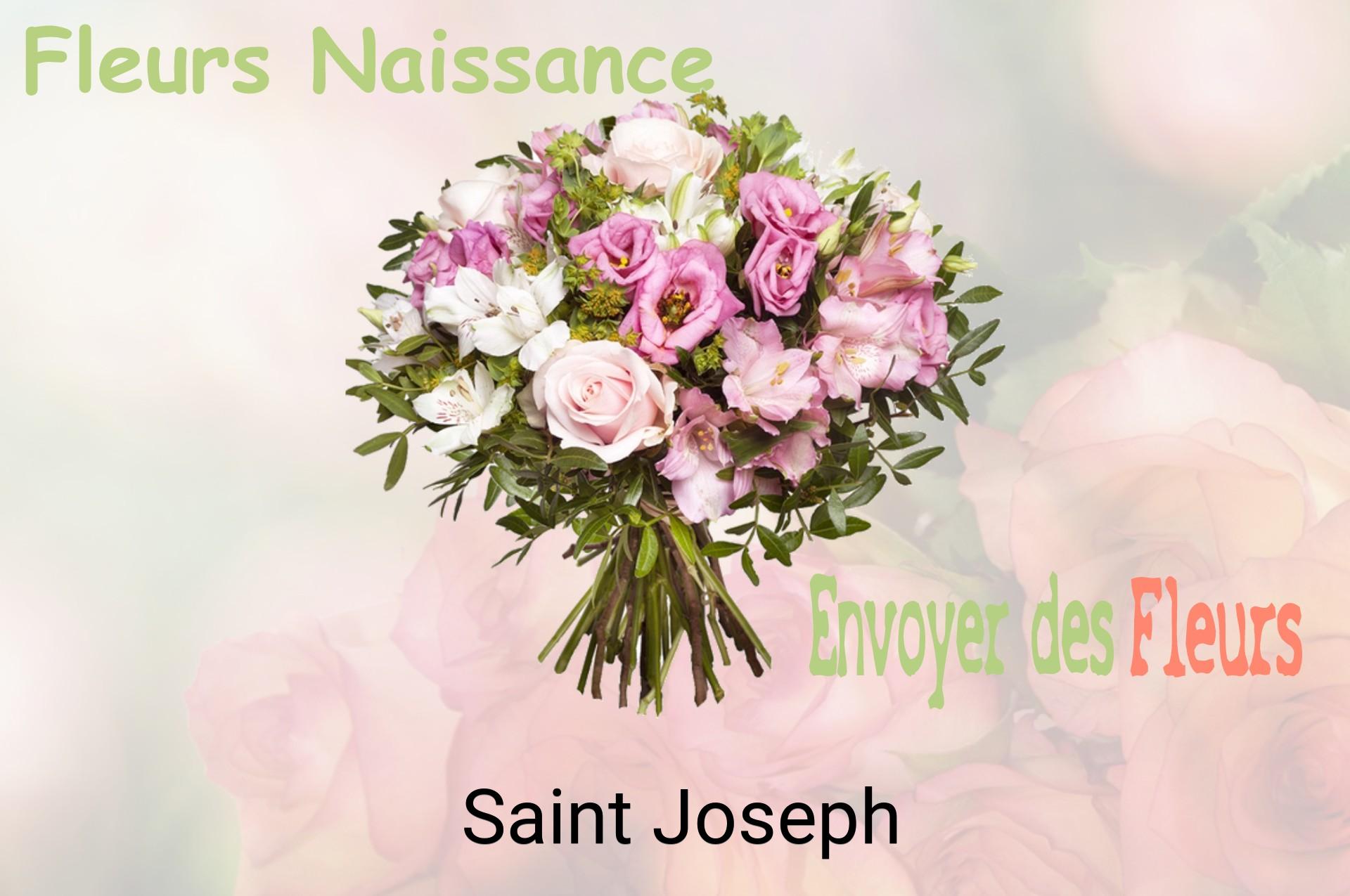 Bouquet de fleurs de naissance livré à Saint-Joseph